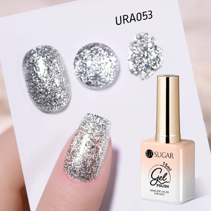 UR SUGAR 15ml Gel Nail Polish Neon Blue Red Green Pastal Nude UV/LED Soak Off No Wipe Nail Gel Polish Suitable For Summer Autumn
