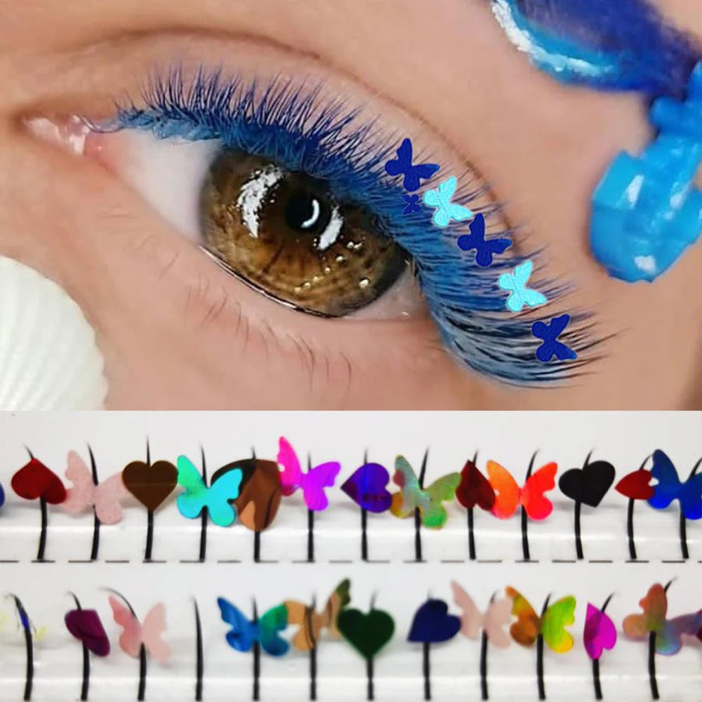 Domi Lash Christmas Cosplay Eyelashes Diamond Glitter Individual Lashes Snow Santa Cat Design False Eyelash Clusters for Party