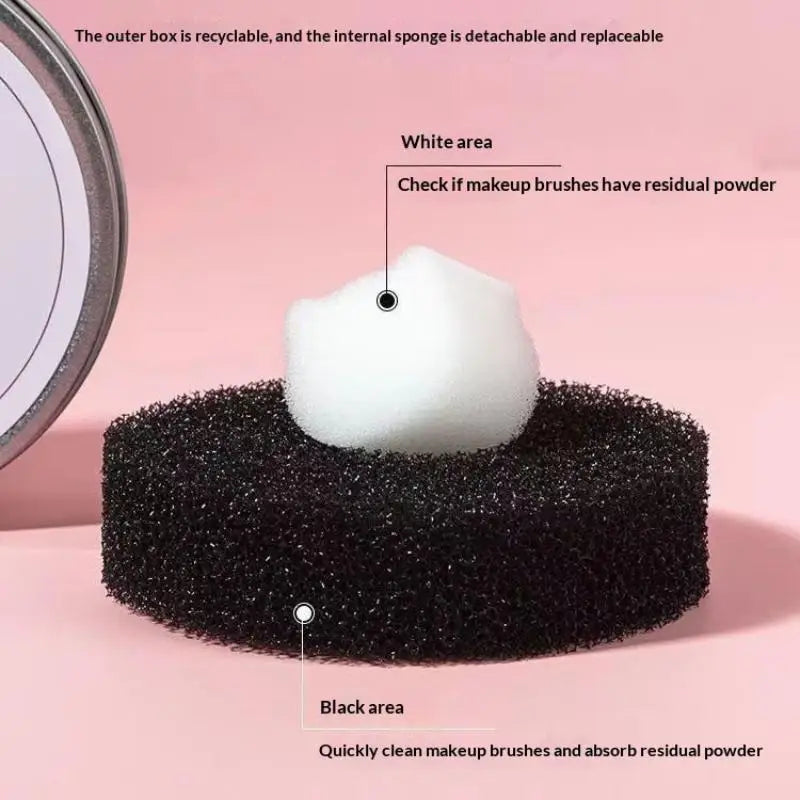 Portable Makeup Brush Cleaning Case Sponges Cosmetic Brush Color Remover Tool Eyeshadow Washing Drying Accessory