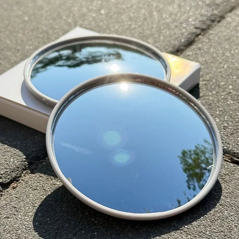 Round Convex Mirror Travel Selfie Photo Props High-definition Mirror Portable Makeup Mirror Handheld Photography Mirrors