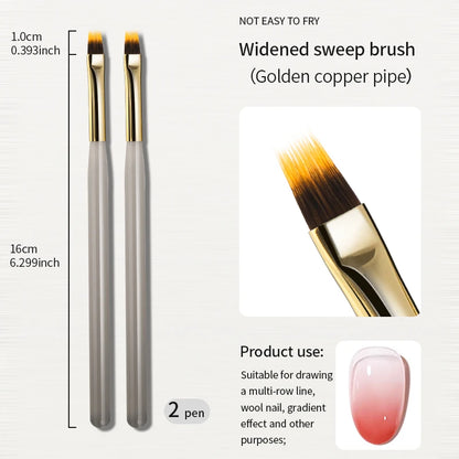 RSNAIL Nail Art Brush Checker Nail Drawing Painting Line Brush Nail Art Tool Acrylic Painting Brushes DIY Design Manicure Tools