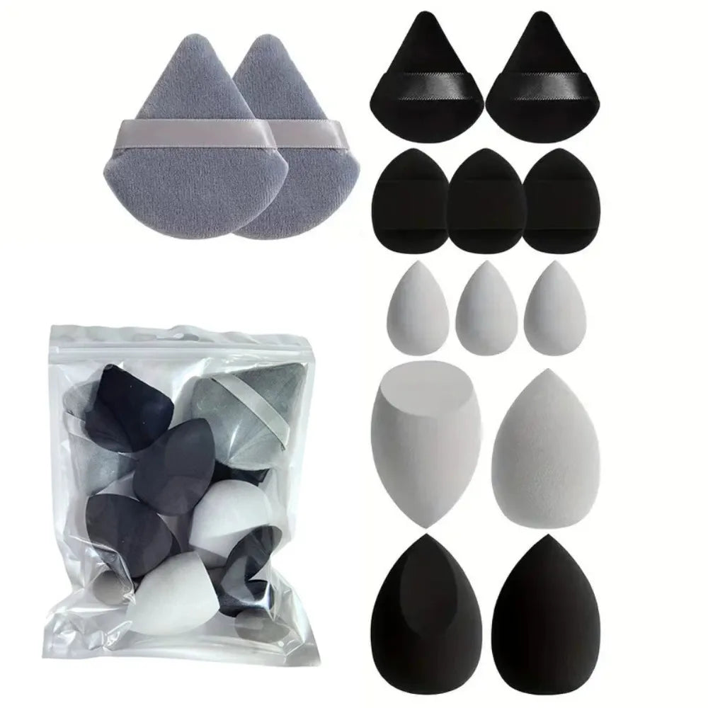 14Pcs Makeup Sponge Cosmetic Blender Beauty Egg Foundation Sponges Puff  Powder Puffs Make Up Accessories Women Makeup Tools