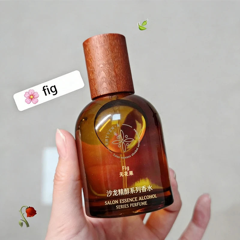 Fig White Musk Perfume Korean Woody Floral Fragrance Green Leaf Accents Women's Sandalwood Rose Honey Body Deodorizing Spray