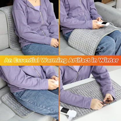 Home Electric Heating Pad Back Shoulder Office Winter Warming Blanket 9 Heat Thermal Mat Abdomen Period Menstrual Belt Winter Warm US Plug 100V-130V