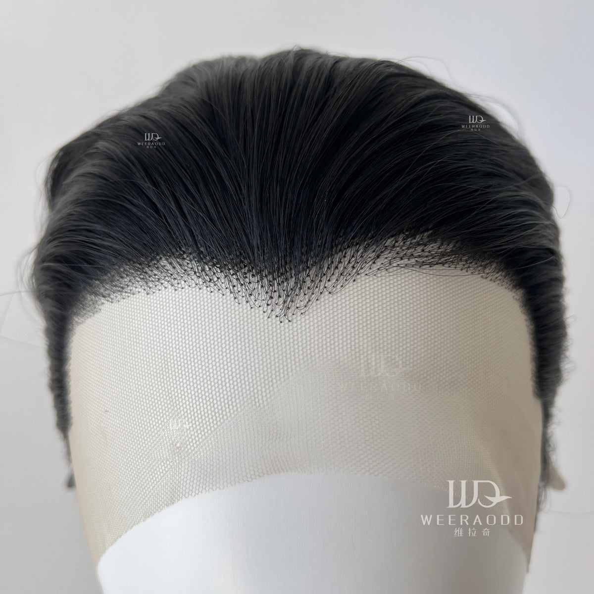 Black Short Hair Wig for Man with A Slicked-back Hairstyle Cosplay 13*4 HD Synthetic Lace Front Wig Short Wigs Frontal Peluca