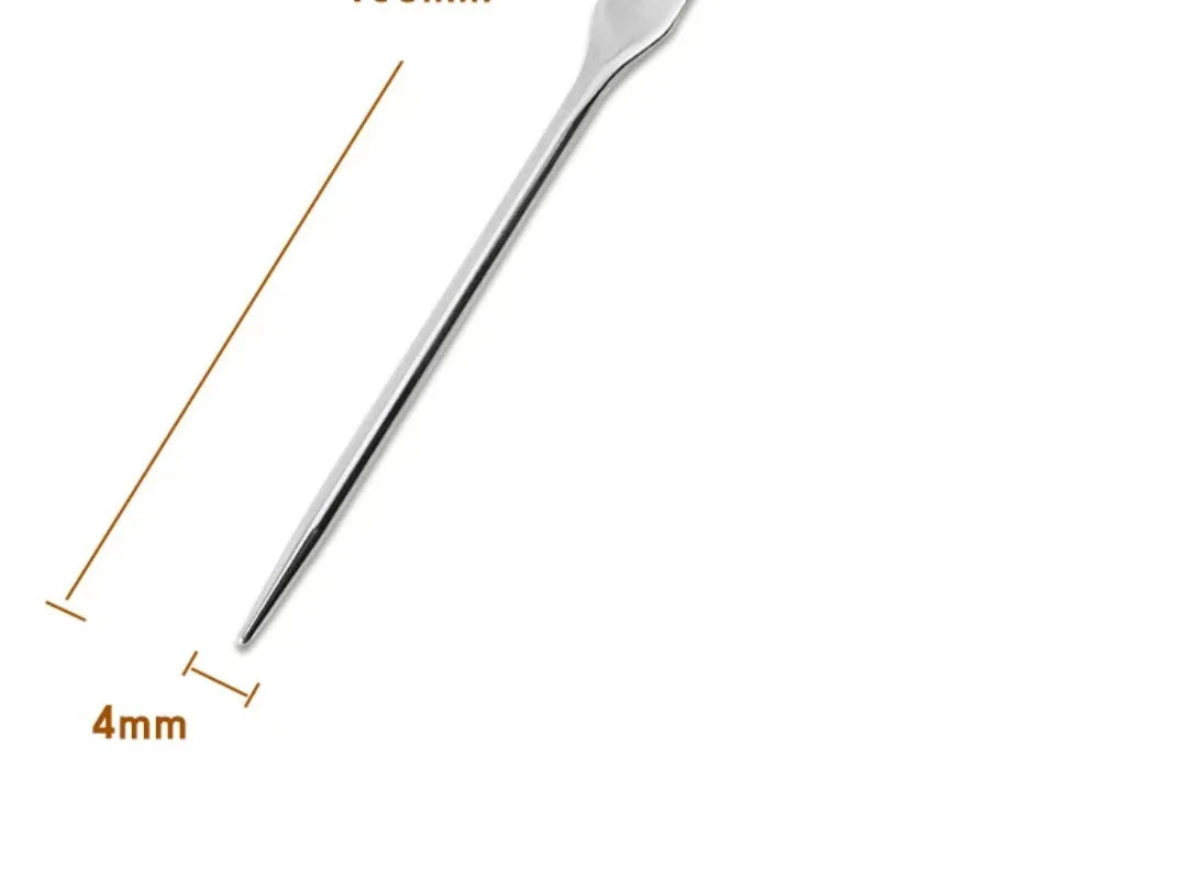 Stainless Steel Makeup Foundation Spatula Mixing Stick Powder Base Cream Mixing Tools Cosmetic Nail Gel Stirring Toner Plate Kit