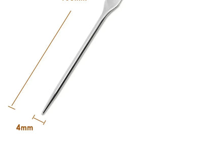 Stainless Steel Makeup Foundation Spatula Mixing Stick Powder Base Cream Mixing Tools Cosmetic Nail Gel Stirring Toner Plate Kit