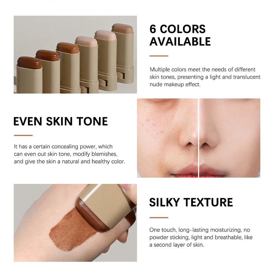 Blur Magnet Primer & Eraser Foundation Stick Long Lasting Pore Minimizing Smooth Face Makeup Oil Control Matte Christmas Gift