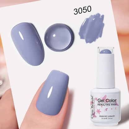 Clou Beaute 15ml Nail Gel Polish Vernis Semi Permanent UV Soak off Varnish Tpo Free Nail Polish Nail Art Gel Lacquer