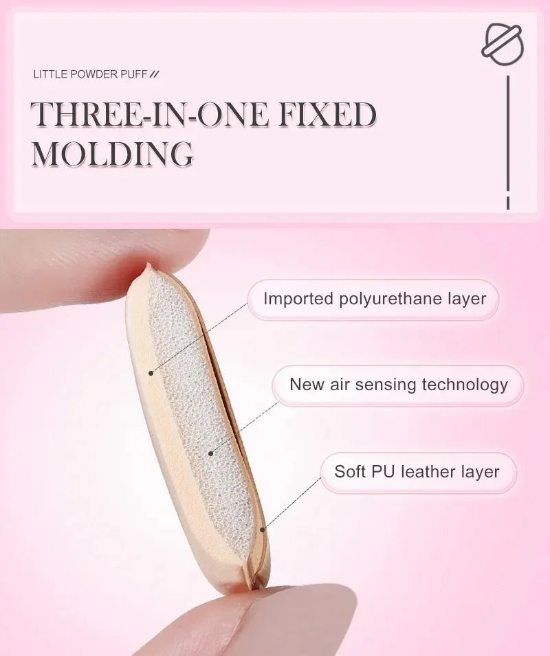 CNK 5/10Pcs Mini Finger Puff Foundation Small Air Cushion Powder Sponge Face Concealer BB Cream Cosmetic Applicator Makeup Tool