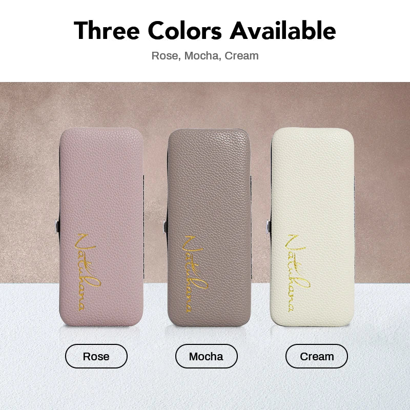 NATUHANA Eyelash Extension Tweezers Case Protective Storage Box Lash Makeup Tools Holder Colorful Tweezers Cover Case