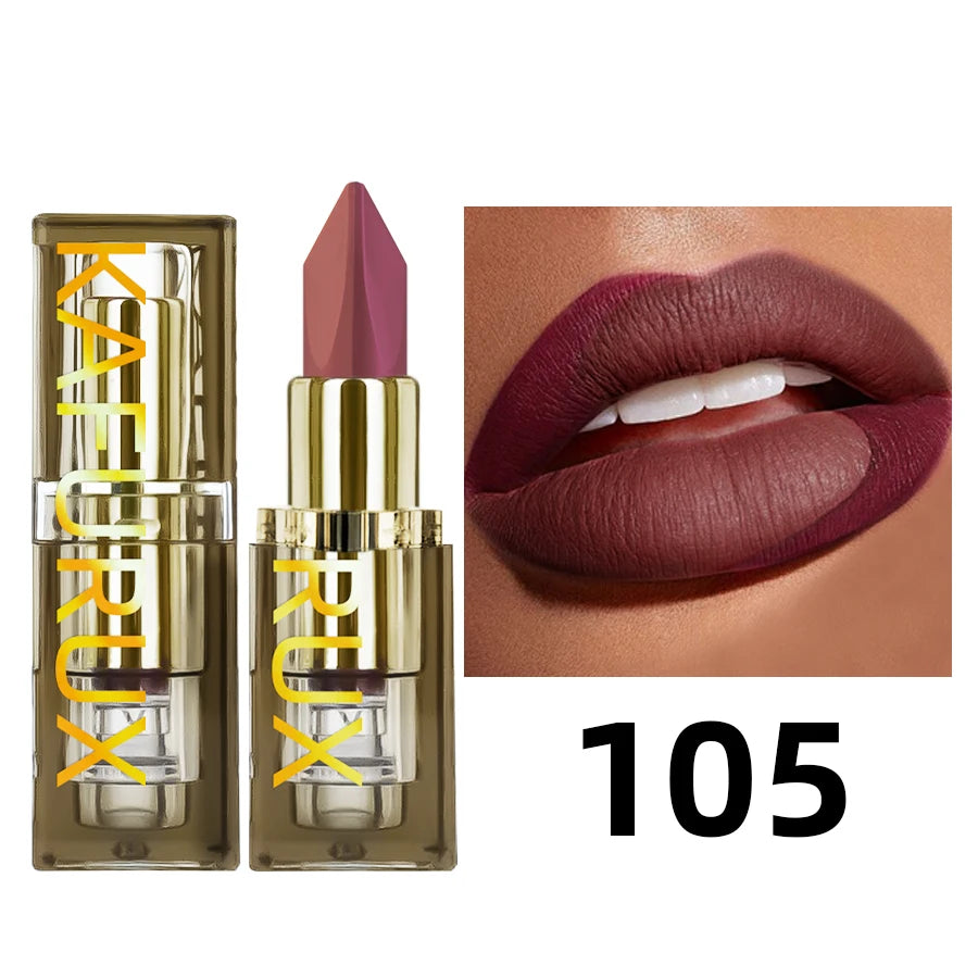 Two Tone Glitter & Matte Lipstick Purple Black Lip Stick Discolocration Sexy Red Rose Moisturizing Lip Makeup Lip Tint Lip Glos