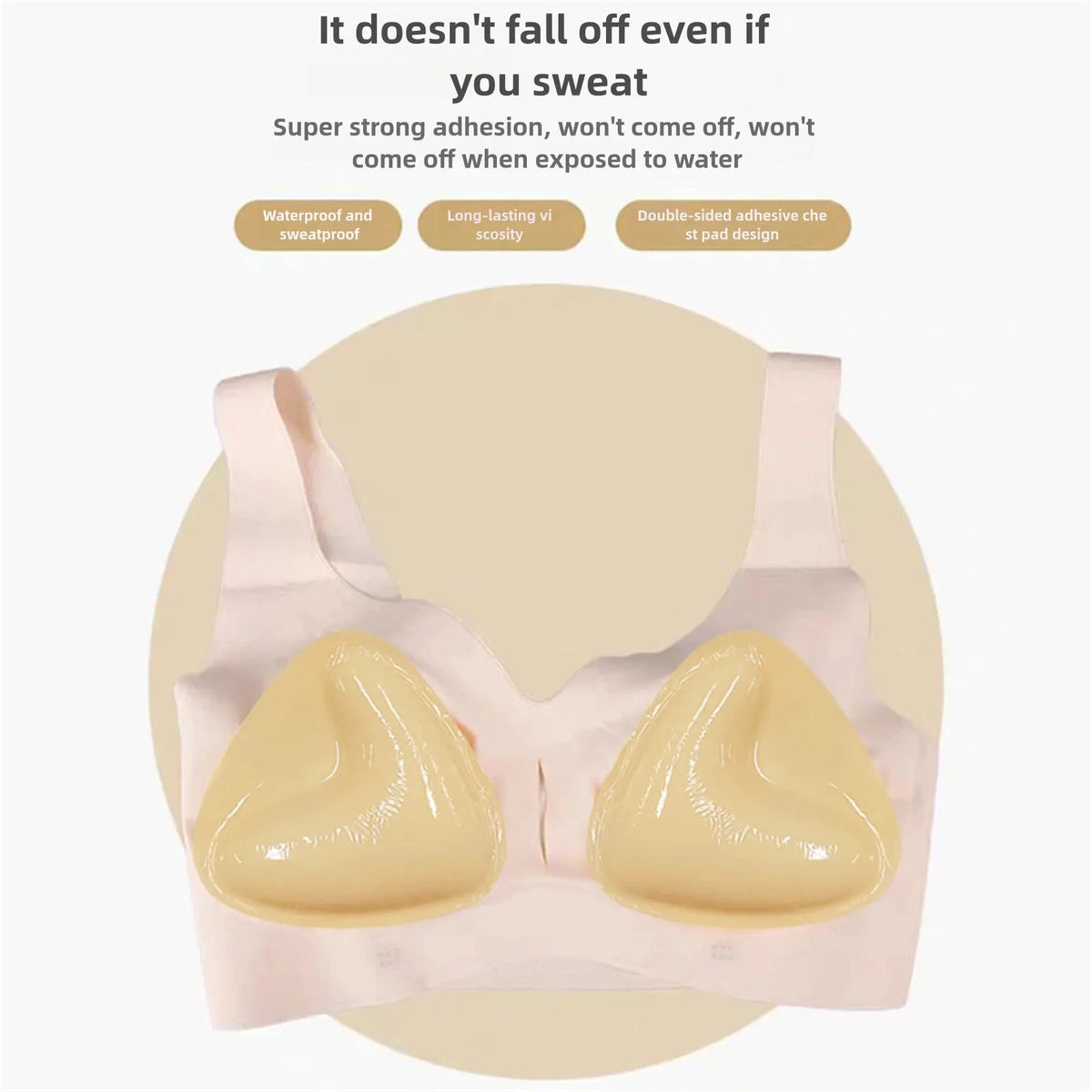 Women Triangle Nipple Cover Sticker Boost Inserts Bra Lift Up Bra Pads Adhesive Cup Chest Patch Breast Invisible Bra Bikini Pad