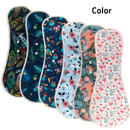 AIO Breathable Cloth Pads Soft Washable Feminine Panty Liners Sanitary Pads Napkin Daily Reusable Menstrual Hygiene Pads 2PCS