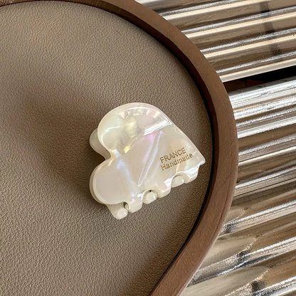 3.5CM Elegant France Acetate Leopard Hair Claw Small Size Sweet Style Hair Clip Shark Clip Women Hair Accessories Headwear