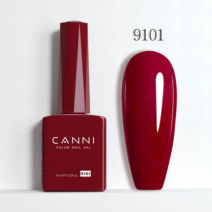 CANNI Gel Nail Polish TPO/HEMA FREE Gorgeous Christmas Red Color Winter Nails Full Coverage Soak Off UV LED Semi Permanent Gel