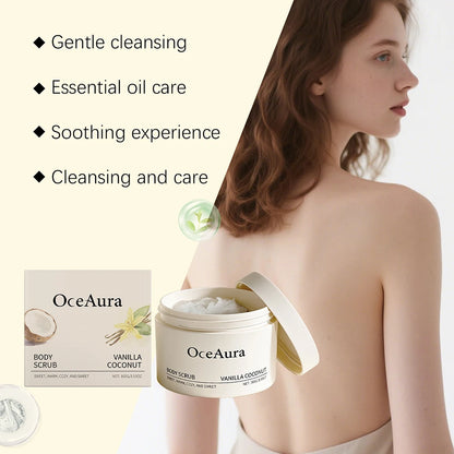 100g Body Scrub,Vanilla Coconuts Body Scrub Moisturizing Exfoliating Product Designed For Women Men Whole-Body Use