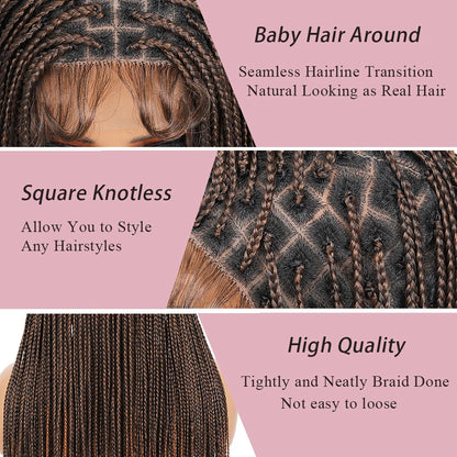 Braided Wigs Lace Front Synthetic Wig Bohemian Braided Wigs Boho Braids Wig Full Lace Braided Wigs Cheap Wigs On Sale Clearance