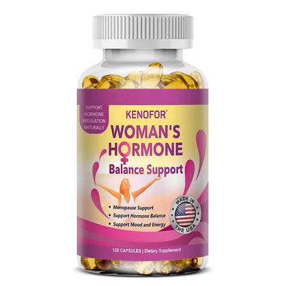 Menopause Relief for Women Hot Flashes Night Sweats & Improve Mood, Support Women's Health, 120 Capsules
