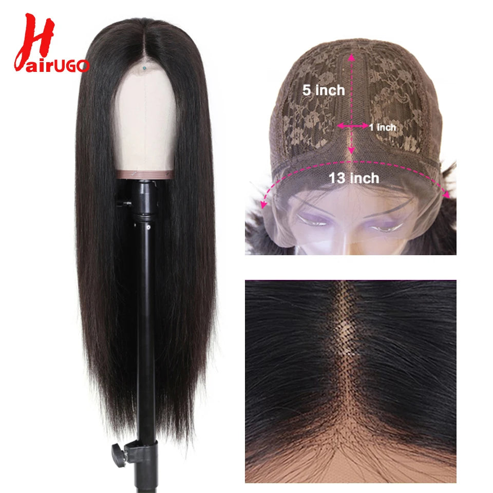 Body Wave 4*4 Lace Closure Wigs Human Hair Brazilian 13x1 Front Lace Wigs Natural Color Lace Closure Wigs For Women Pre Plucked