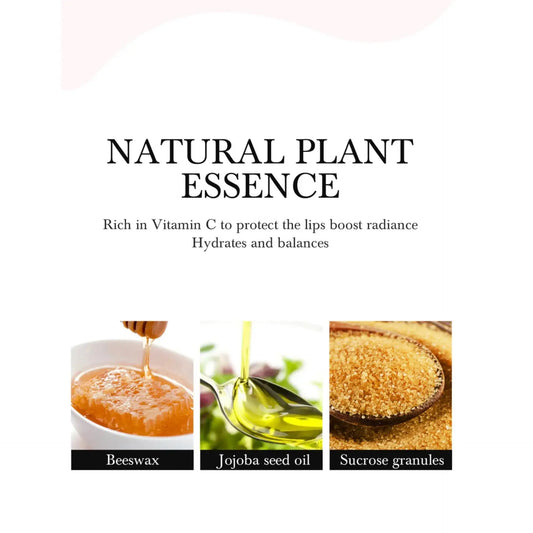 HANDAIYAN 2in1 Lip Scrub Balm Exfoliator Moisturizer Repair Mask Sugar Care Double Effected Hydrating Treatment