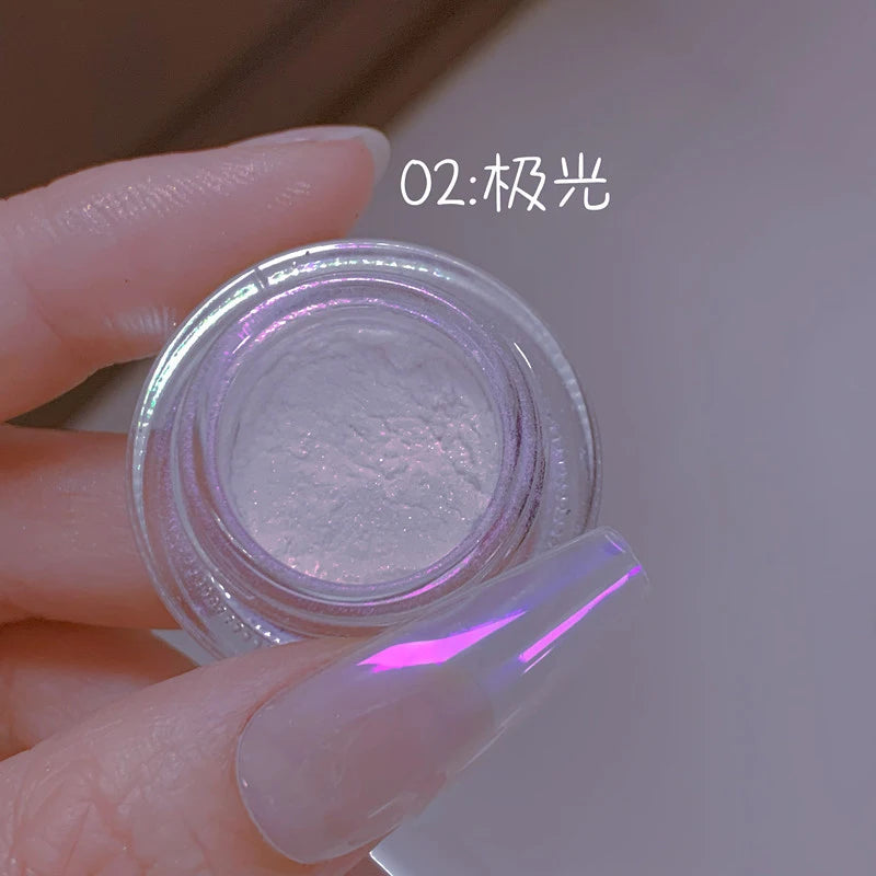 5ML/Jar Silver Metallic Painting Gel Nail Polish Sparkling Glitter Nail Art Gel Varnish Mirror Effect UV Gel Polish Manicure Art