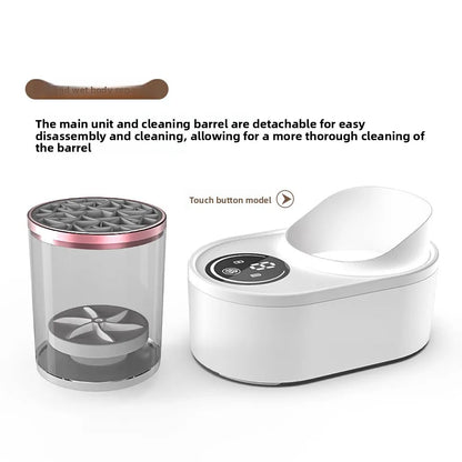 Automatic Rotating Makeup Brush Cleaner Machine Fast Drying Electric  Rubber Collar Cosmetic Clean Tools