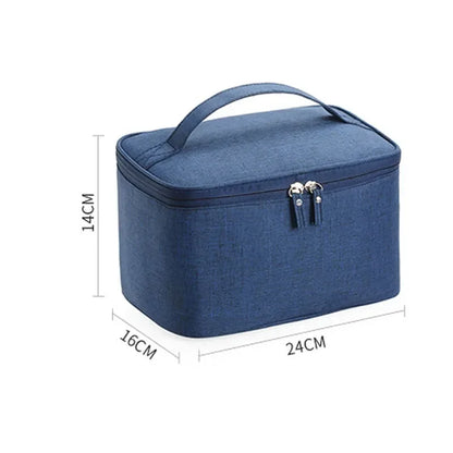 New Business Trip Men's Toiletry Bag Double Layer Large Capacity Cosmetic Bag Oxford Cloth Storage Bag Portable Handbag
