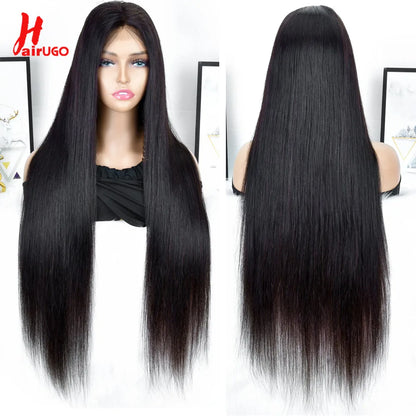 99J Straight 13x4 Lace Front Wigs Human Hair Brazilian Burgundy Straight Human Hair Wigs For Woman 4x4 Lace Closure Wigs HairUGo