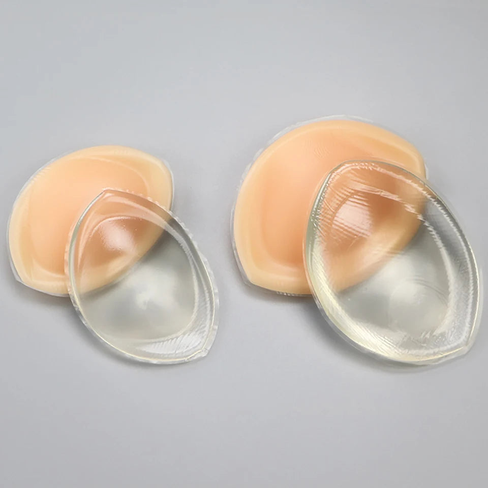 Silicone Bra Inserts Invisible Clear Lift Up Gel Breast Pads Cup Enhancer Push-Up Breast Pasties For Bras Bikinis Swimsuits