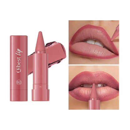 Twist Up Lip Liner Lipstick Pen Multipurpose Powder Blusher Velvet Matte Waterproof Lip Contour Non Stick Cup Lip Rouge Makeup