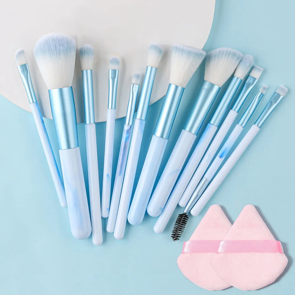 NEW 12PCS Makeup Brushes Set Soft Fluffy Eyeshadow Foundation Blush Powder Blending Christmas Gift Female Cosmetics Beauty Tools