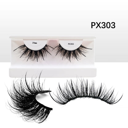 RED SIREN Full & Wispy Volume Mink Eyelashes Private Labels High Quality Eyelash Extension Effect Strip Lashes Mink Fluffy