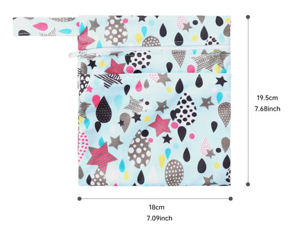 10Pcs Mixed 3 Sizes Reusable Cloth Menstrual Pads with Storage Bag, Washable Soft Sanitary Napkins Set.