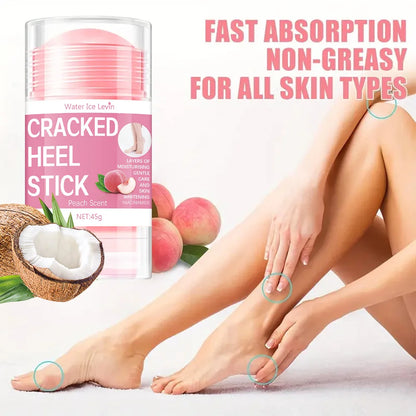 Peach Moisturizing Cream Stick, Deeply Hydrating, Suitable for Dry Skin, Hands, and Feet, Rich in Moisture, Suitable for Dry and Cracked Soles and Heels, Nourishing