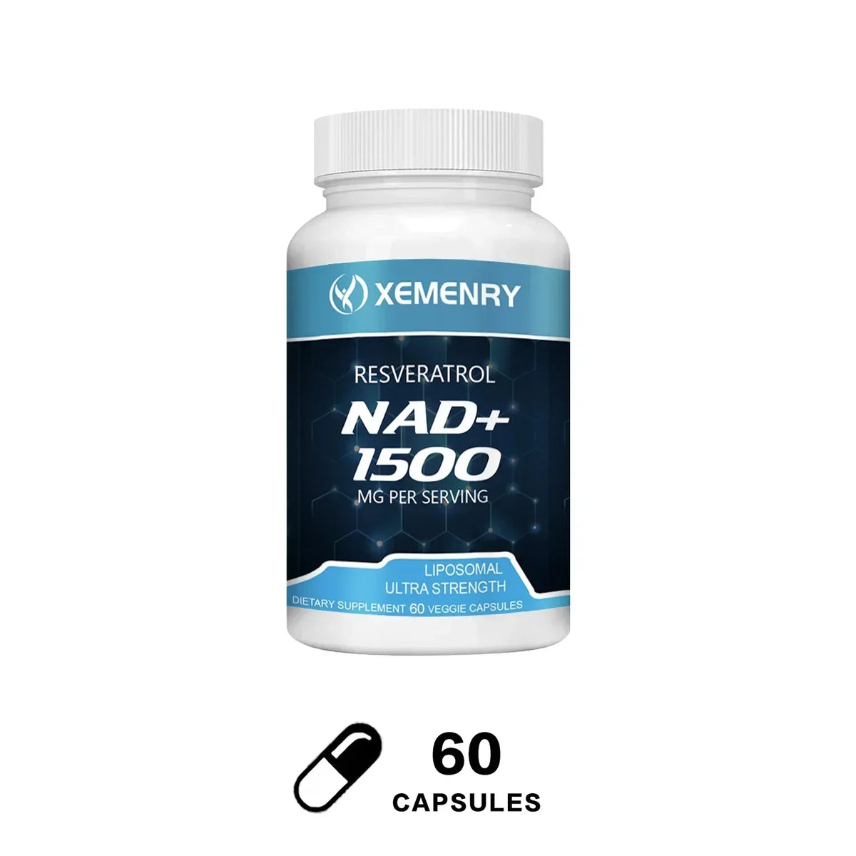 NAD+ Supplements - with Resveratrol - Natural Energy Supplement, Support Cell Health, Anti-aging, Enhance ImmunitySupplements