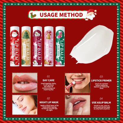20 pieces/box Christmas lipstick Set Christmas Socks Filler Christmas Gift Long lasting Moisturizing Gloss Non greasy -5 flavors