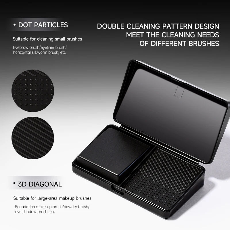 Bonna Mini Washing Board Storage Box Gear for Makeup Brushes and Puffs Cleaning Soap Washing Tools