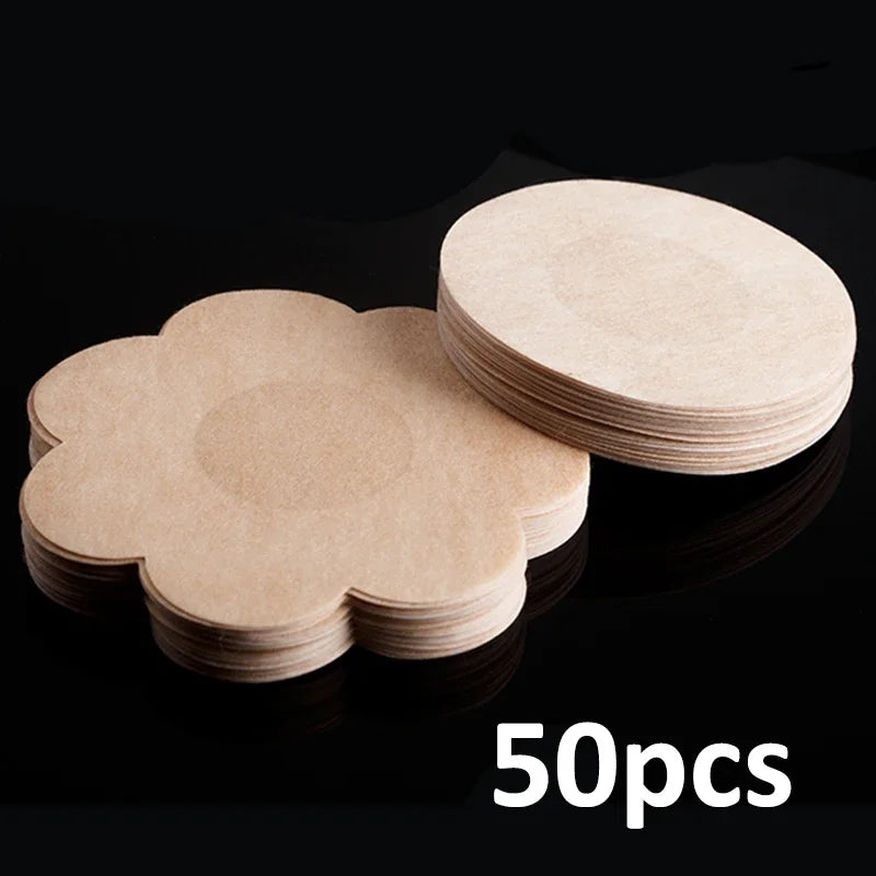 50/200pcs Nipple Cover Stickers Women Breast Lift Tape Pasties Invisible Self-Adhesive Disposable Bra Padding Chest Paste Patch