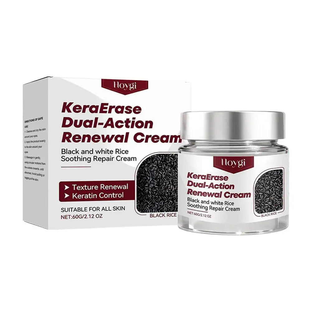 KeraErase Dual-Action Renewal Cream Antioxidant Face Cream Black&White Rice Soothing Repair Cream FOR ALL SKIN Korean Skincare
