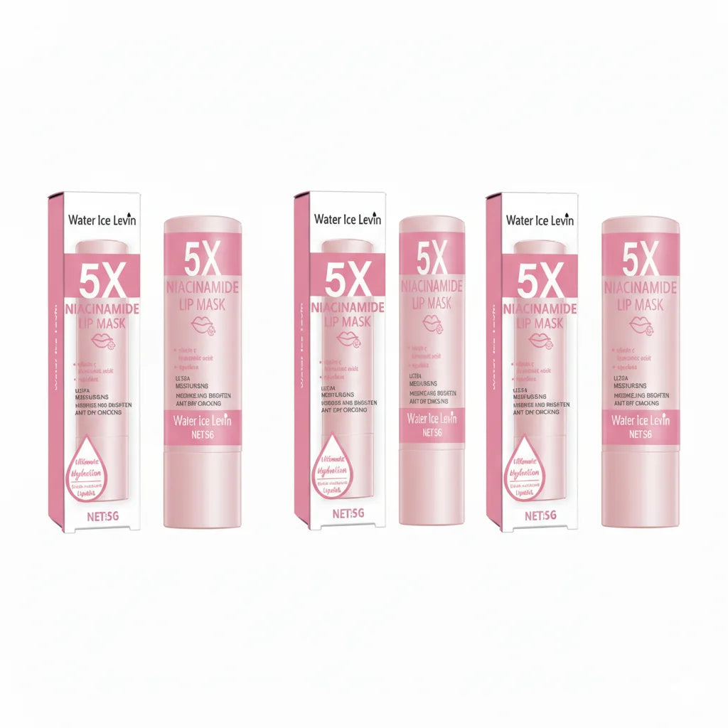Niacinamide Lip Mask 5g with Vitamin C & Hyaluronic Acid - Ultra Moisturizing Hydrating Brightening Lip Balm, Anti Dry Cracking