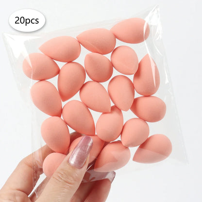 20pcs Mini Finger Puff Beauty Cosmetic Foundation Cosmetic Sponge Makeup Blender Suitable for Cream & Powder Concealer