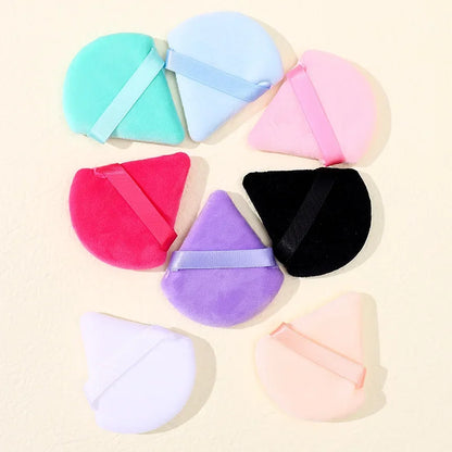 Colorful Triangle Makeup Puff Cosmetic Powder Pufff Makeup Sponge Puff Dry Use Women Smooth Beauty Washable Face Makeup Tool New
