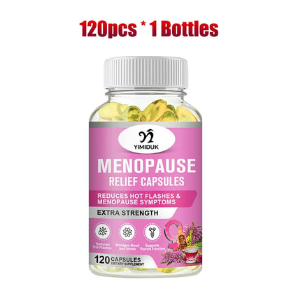 Buy 1 Get 1 Free! Best Menopause Relief Capsules, Support Reduces Hot Flashes & Night Sweats, Mood Balance & Better Sleep, Vegan