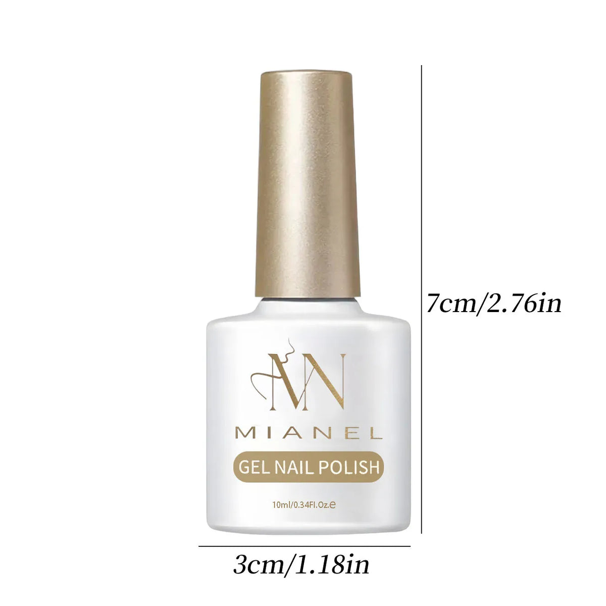 MIANEL 2026 Summer Trend Nude Pink Cat Eye Gel Nail Polish Soft Brightening Transparent Peach Pink with Glass Bead