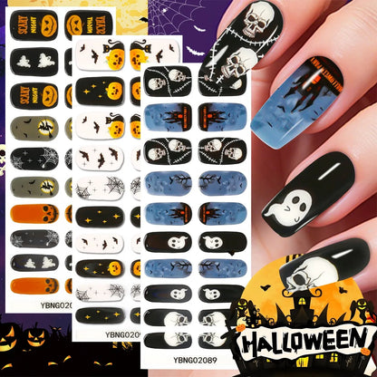 20 Tips Christmas Gel Nail Stickers Durable Materials Nail Decal Not Easy to Fall Off Popular Nail Art Nail Art Stickers