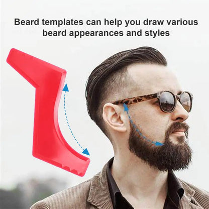 Men Razors Beard Shaving Tool Kit Man Styling Template Stencil Whiskers Comb Beard Pencil Hair Removal
