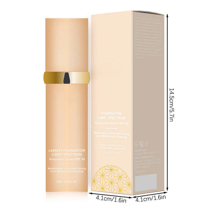 4 In 1 Color-Changing Spf50 Sunscreen Concealer Natural Base Makeup Retention Foundation For Female Woman Cosmetic Moisturizer