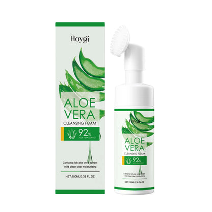 Aloe Cleansing Foam Gently Cleanses The Face Deeply Hydrates Pores Controls Oil Moisturizes And Is Comfortable Without Tightness