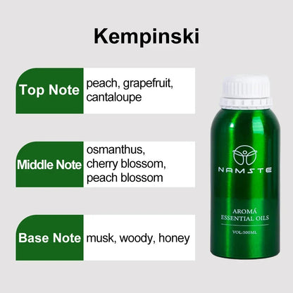 NAMSTE 500ml Perfumes Essential Oils For Aroma Diffuser Room Air Freshener Hot Sale Westin Hilton Ice age Kempinski Ritz Carlton